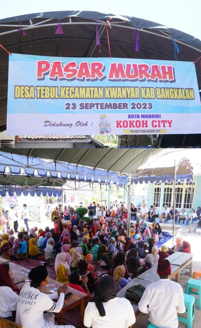 You are currently viewing Kokoh City Gelar Pasar Murah di Desa Tebul Kecamatan Kwanyar Bangkalan
