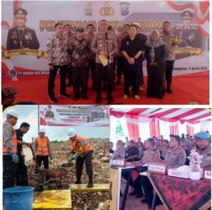 Read more about the article Kapolda Jatim Resmikan Peletakan Batu Pertama Tahap 8 Cluster Halmahera di Kokoh City